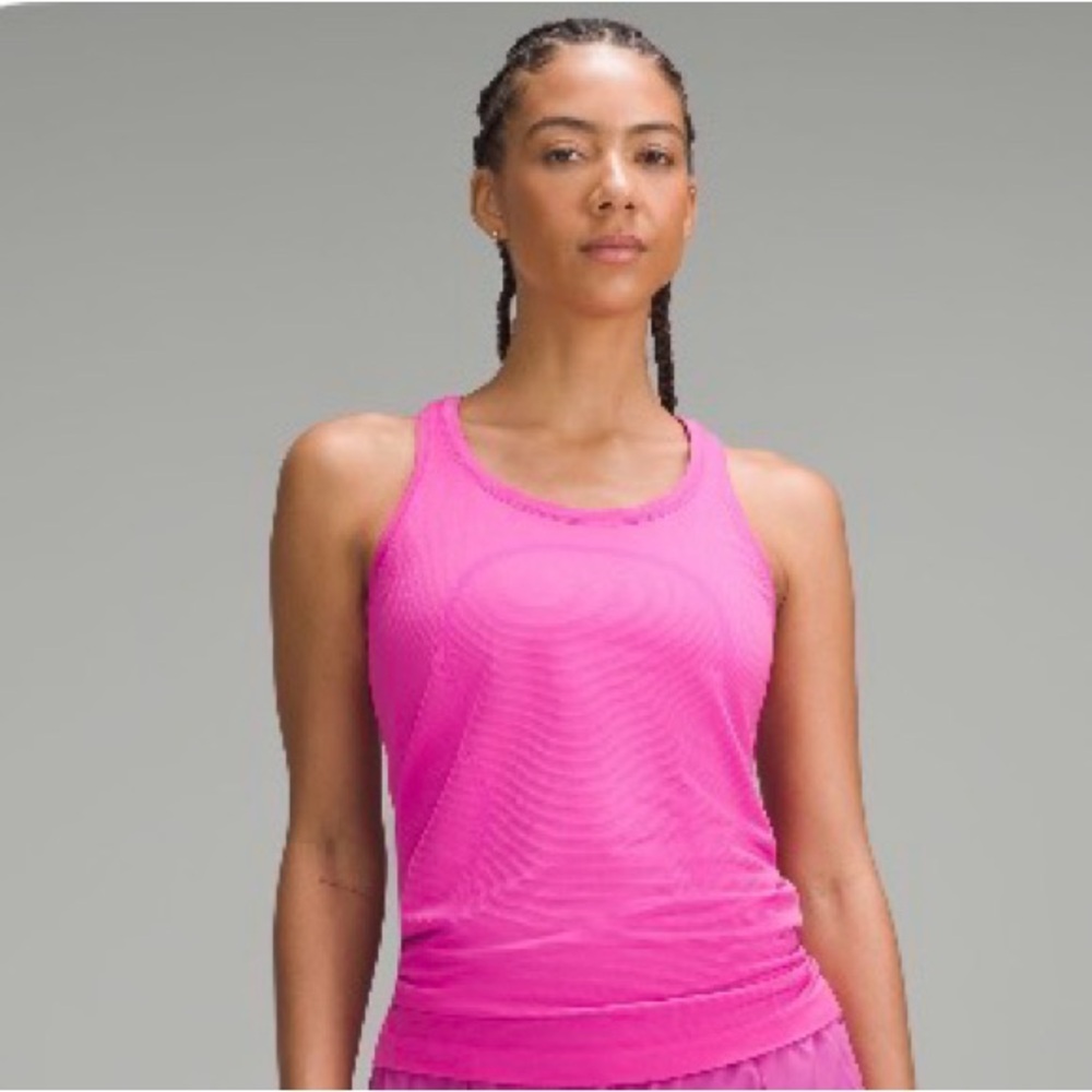 Vibrant lululemon Pink Athletic Tank Top